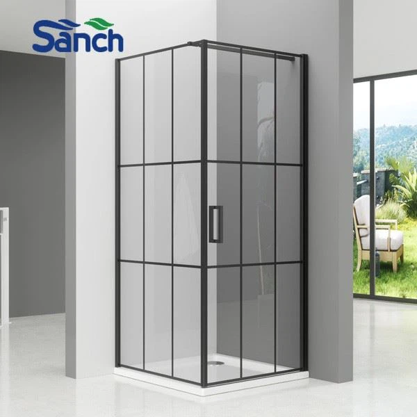New Quadrant Pivot Shower Enclosure Glass Door Corner Entry Cubicle Without Tray