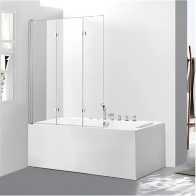 Modèn Frameless Pivot Bath Screen Klè Tanpered Glass